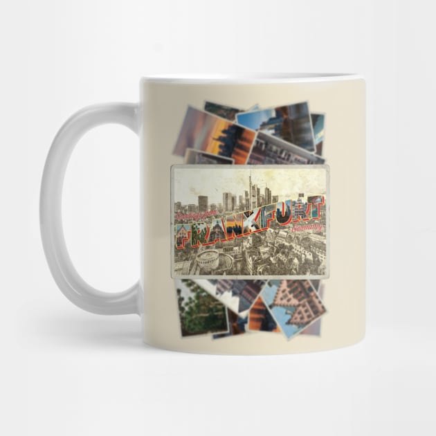 Greetings from Frankfurt in Germany Vintage style retro souvenir by DesignerPropo